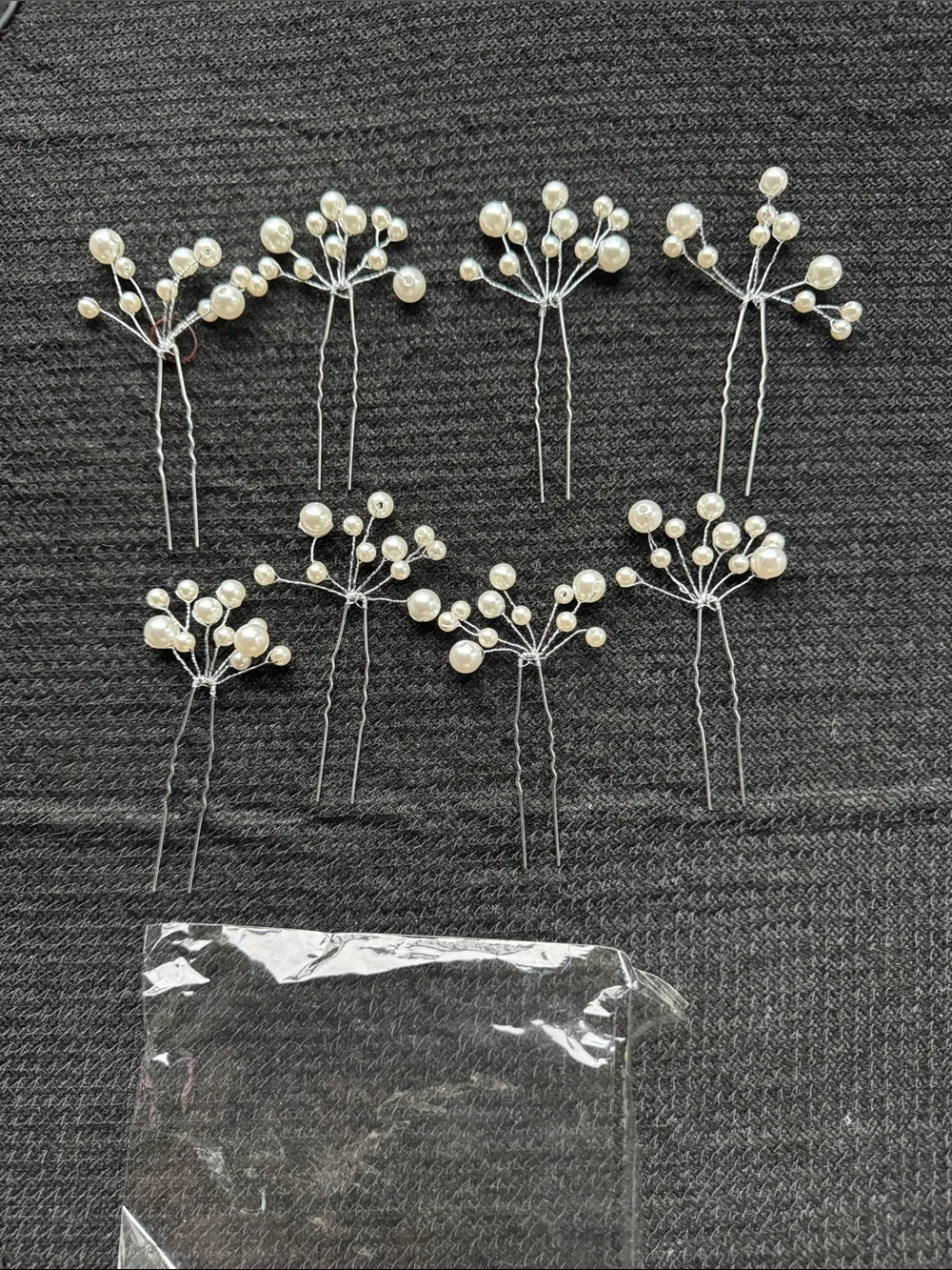 Pearl Cluster Hair Pins - White Bridal Hair Accessories